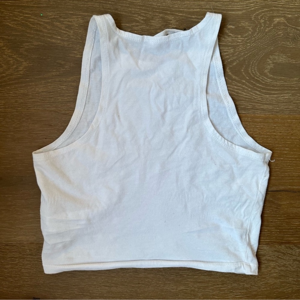 White basic crop top - Picture 2 of 2
